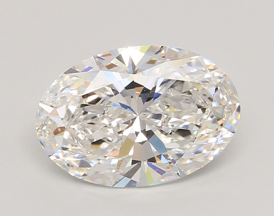 3.05 Carat Oval Shaped, Ideal Cut, E Color, VVS2 Clarity, IGI Certified Lab Grown Diamond
