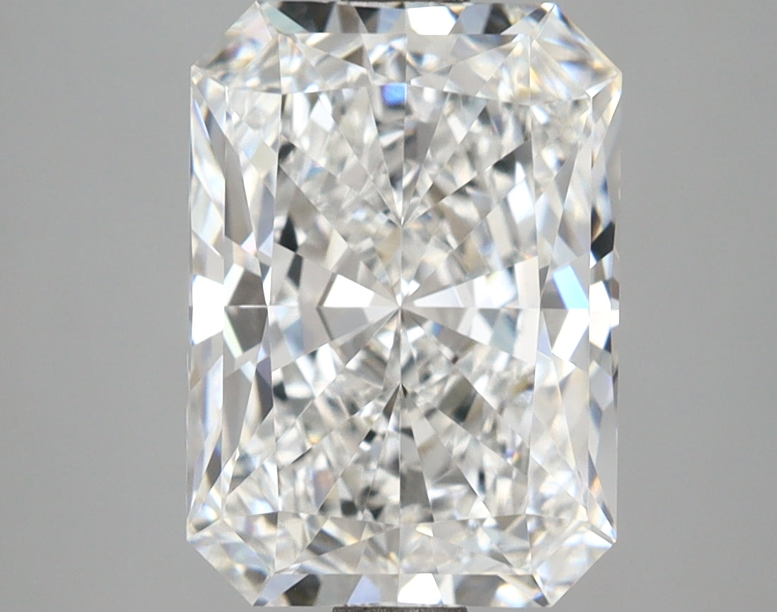 4.60 Carat Radiant Shaped, Ideal Cut, E Color, VVS2 Clarity, IGI Certified Lab Grown Diamond
