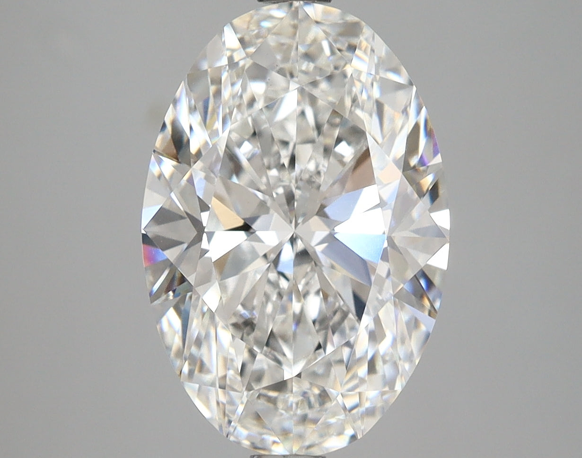 4.09 Carat Oval Shaped, Ideal Cut, D Color, VVS2 Clarity, IGI Certified Lab Grown Diamond