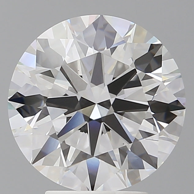 4.03 Carat Round Shaped, Ideal Cut, F Color, VVS2 Clarity, IGI Certified Lab Grown Diamond