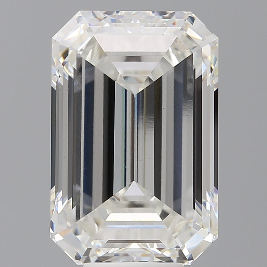 9.60 Carat Emerald Shaped, Excellent Cut, F Color, VS1 Clarity, IGI Certified Lab Grown Diamond