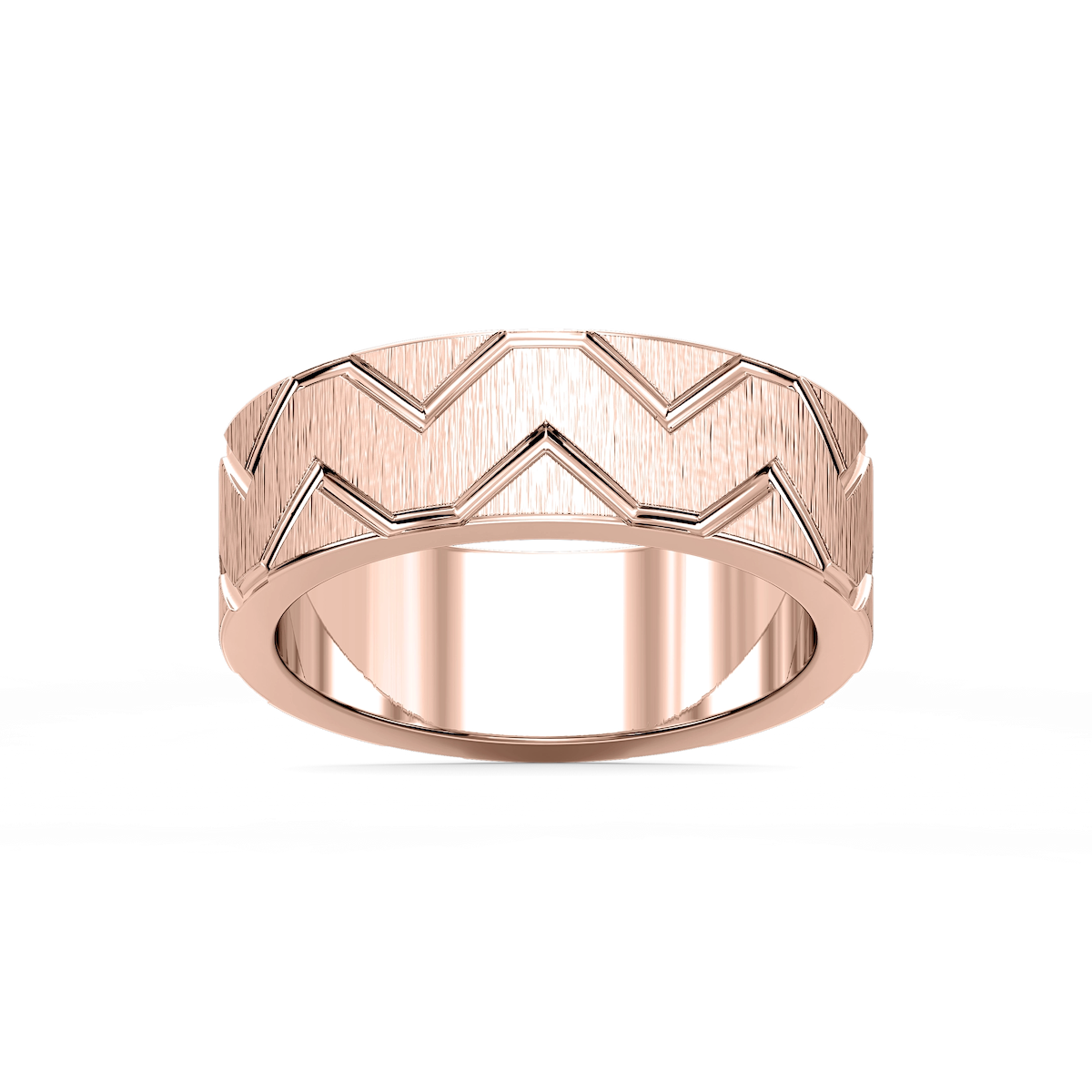 Storm 7.00mm Geometric Grooves Plain Metal Band