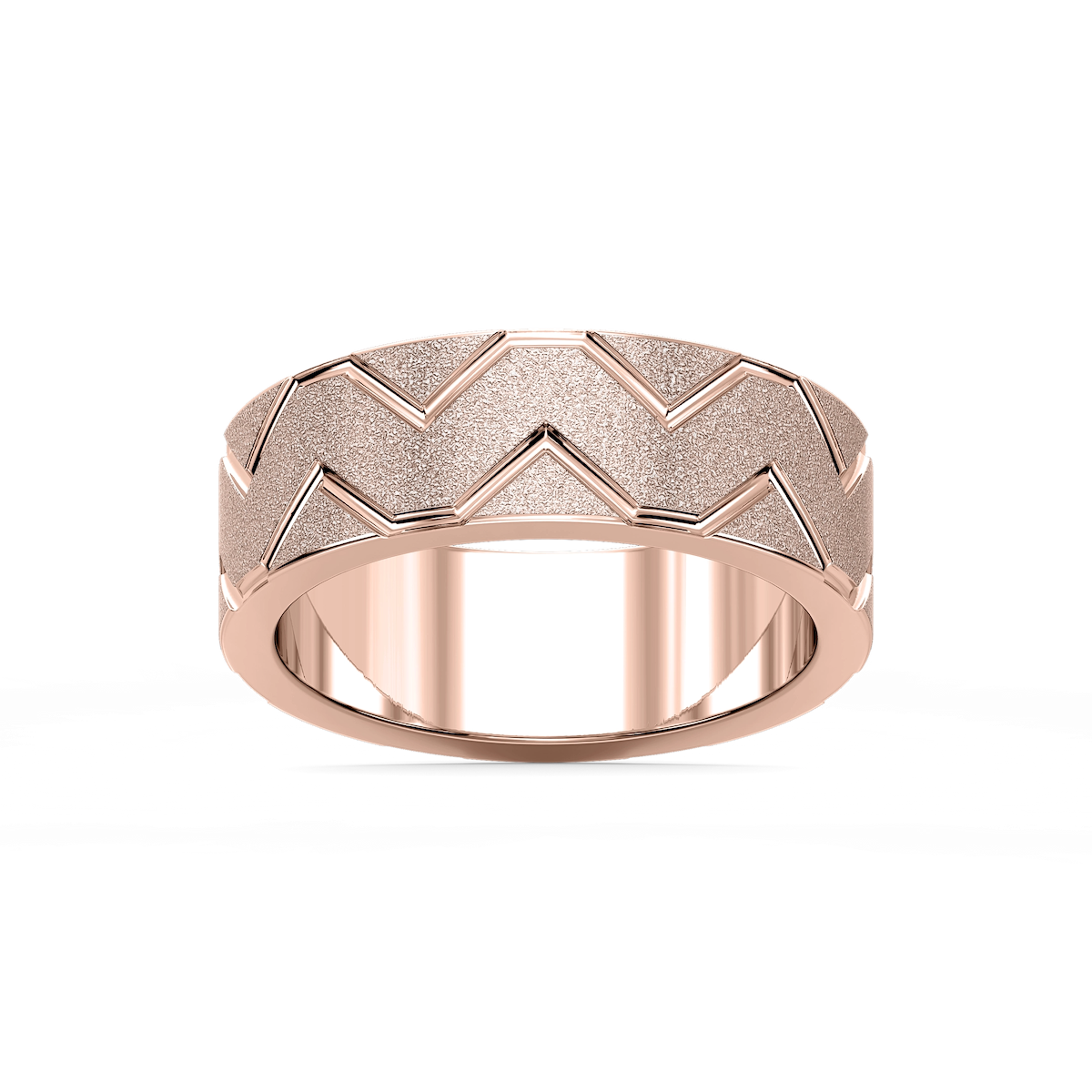 Storm 7.00mm Geometric Grooves Plain Metal Band