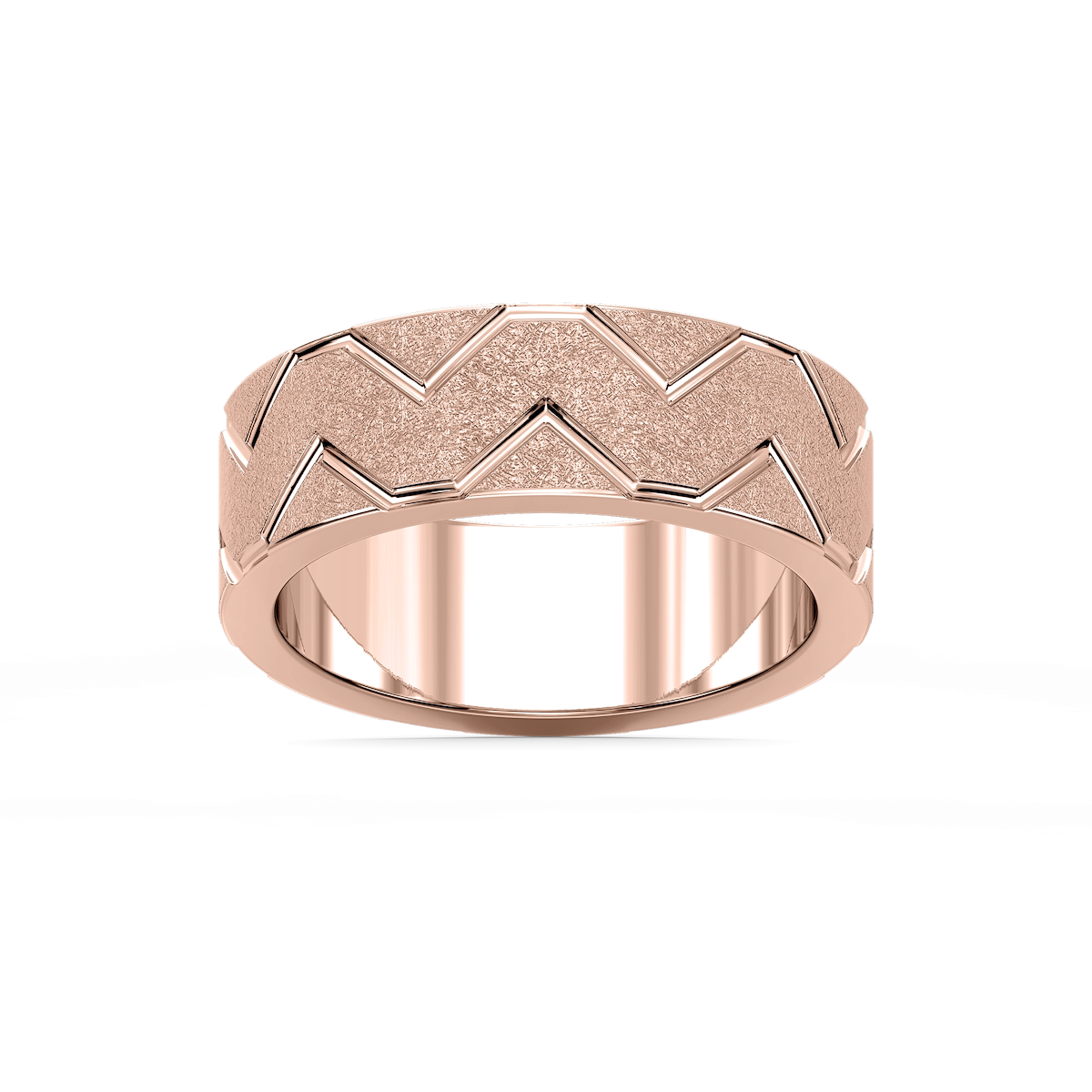 Storm 7.00mm Geometric Grooves Plain Metal Band