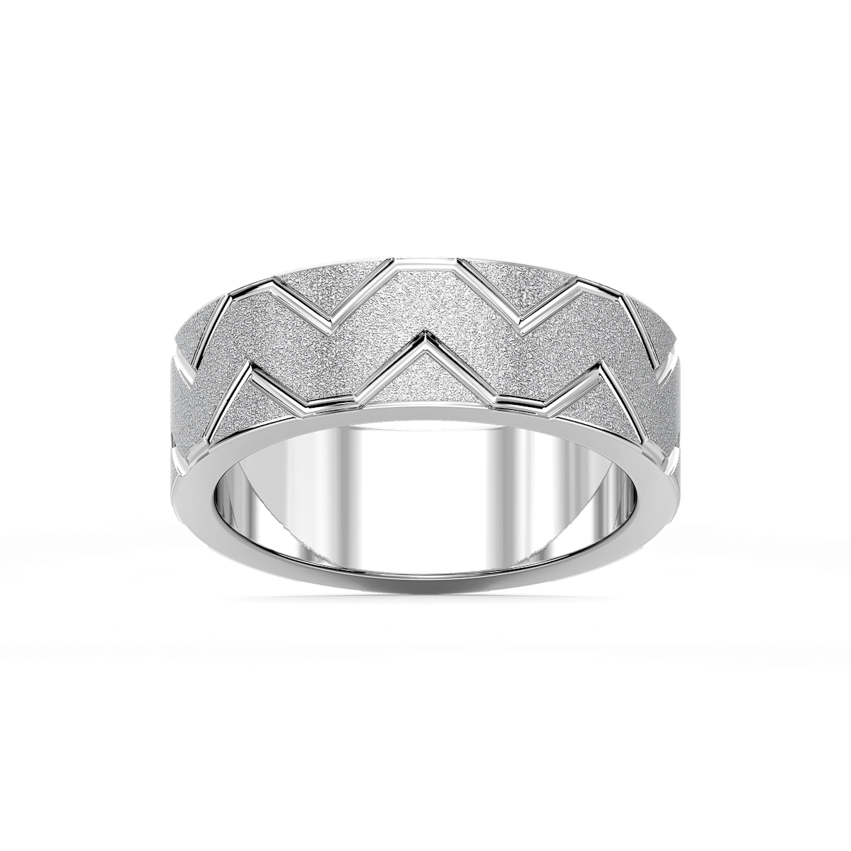 Storm 7.00mm Geometric Grooves Plain Metal Band