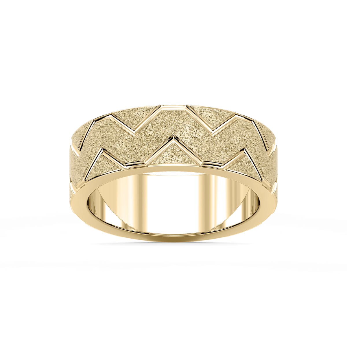 Storm 7.00mm Geometric Grooves Plain Metal Band