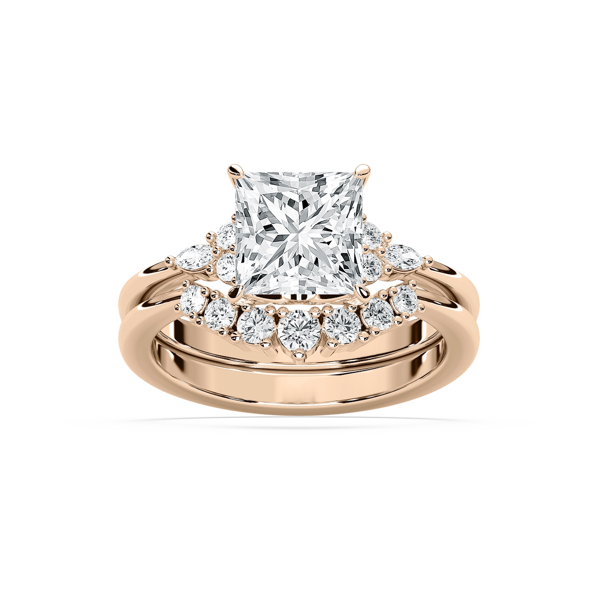 Talia 2 ⅞ ctw Princess Lab Grown Diamond Accented Wedding