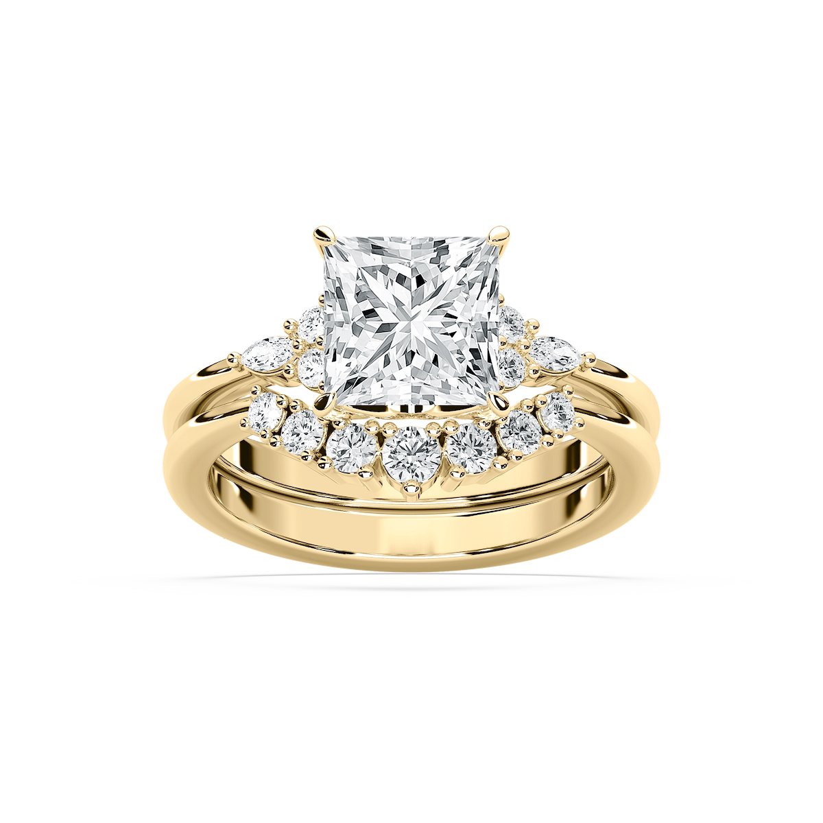 Talia 2 ⅞ ctw Princess Lab Grown Diamond Accented Wedding