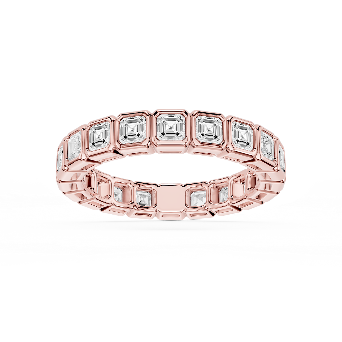 Tess Asscher Lab Grown Diamond Bezel Eternity Band