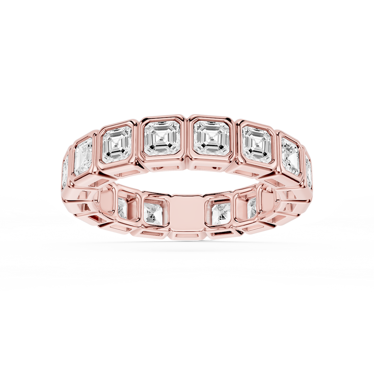 Tess Asscher Lab Grown Diamond Bezel Eternity Band
