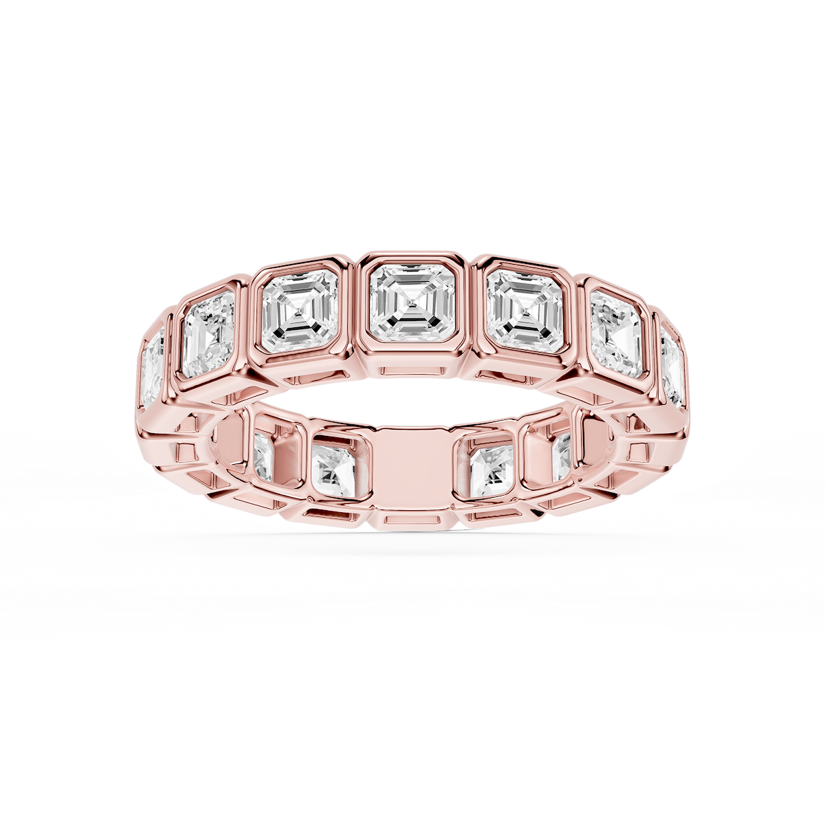 Tess Asscher Lab Grown Diamond Bezel Eternity Band
