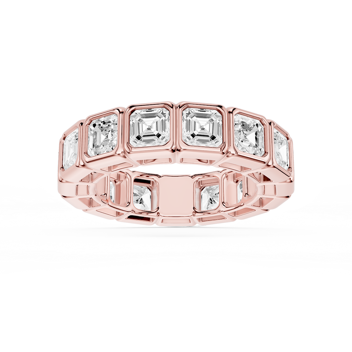 Tess Asscher Lab Grown Diamond Bezel Eternity Band