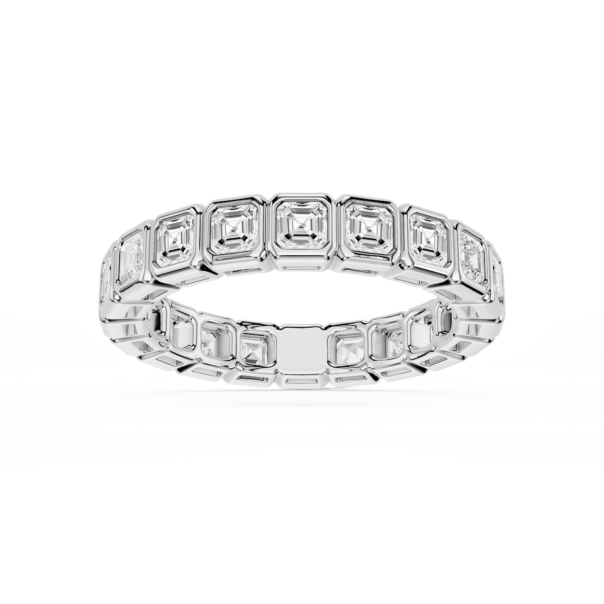 Tess Asscher Lab Grown Diamond Bezel Eternity Band