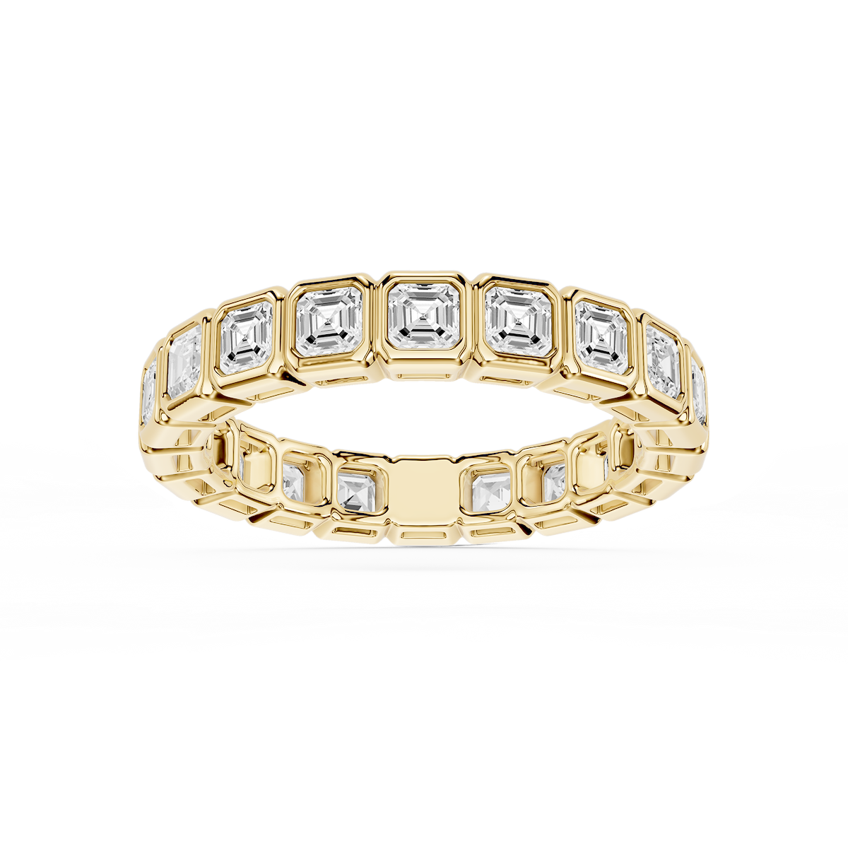 Tess Asscher Lab Grown Diamond Bezel Eternity Band