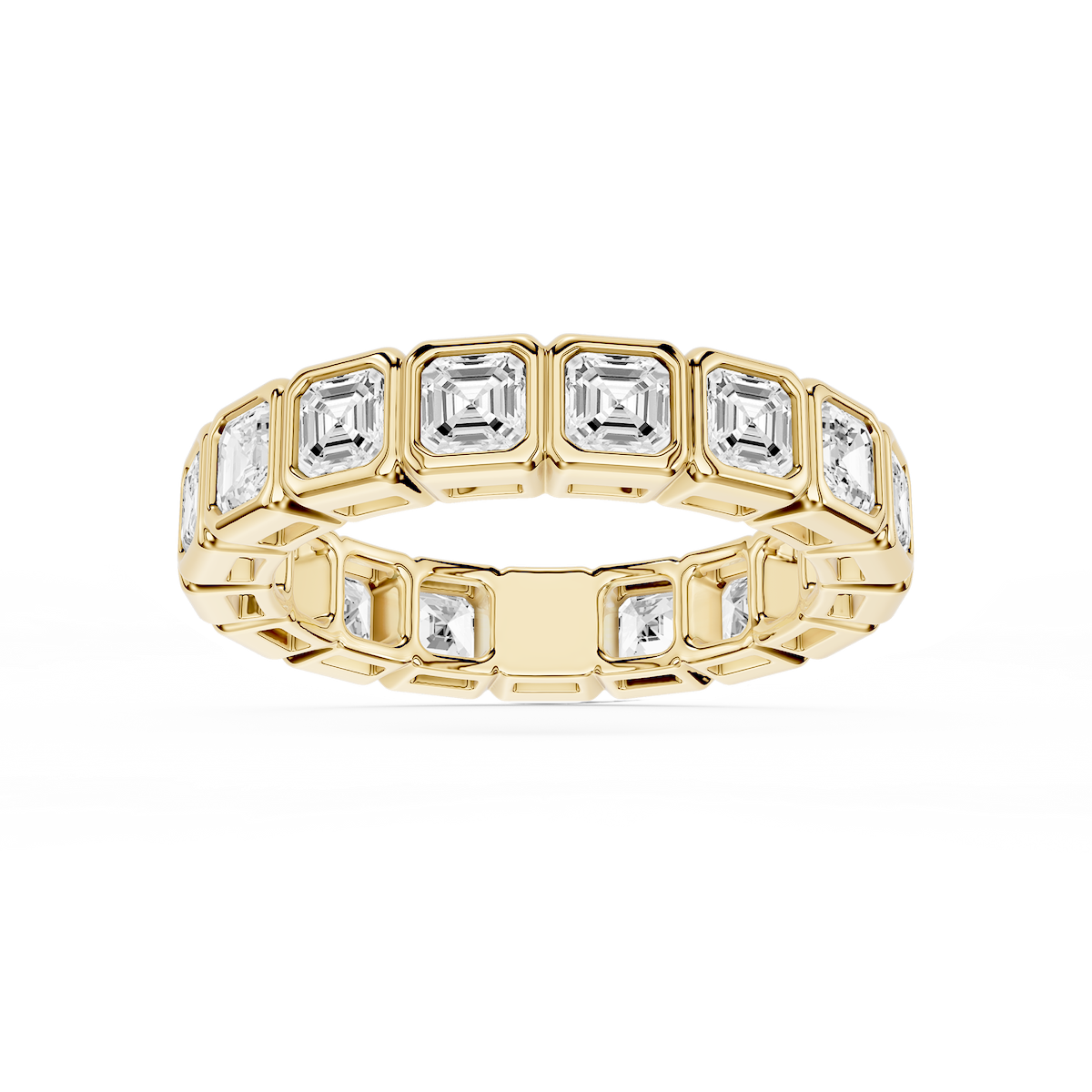 Tess Asscher Lab Grown Diamond Bezel Eternity Band