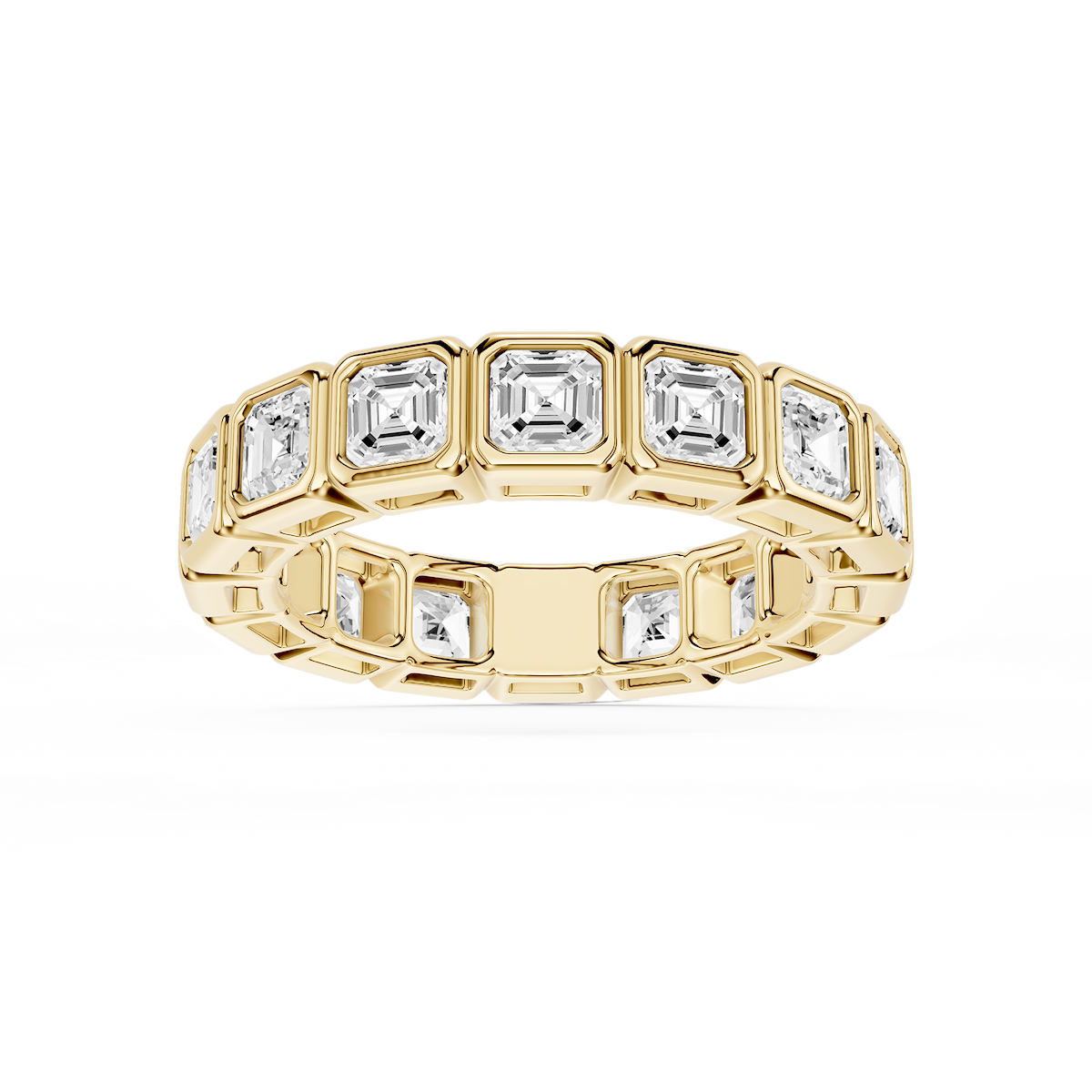 Tess Asscher Lab Grown Diamond Bezel Eternity Band