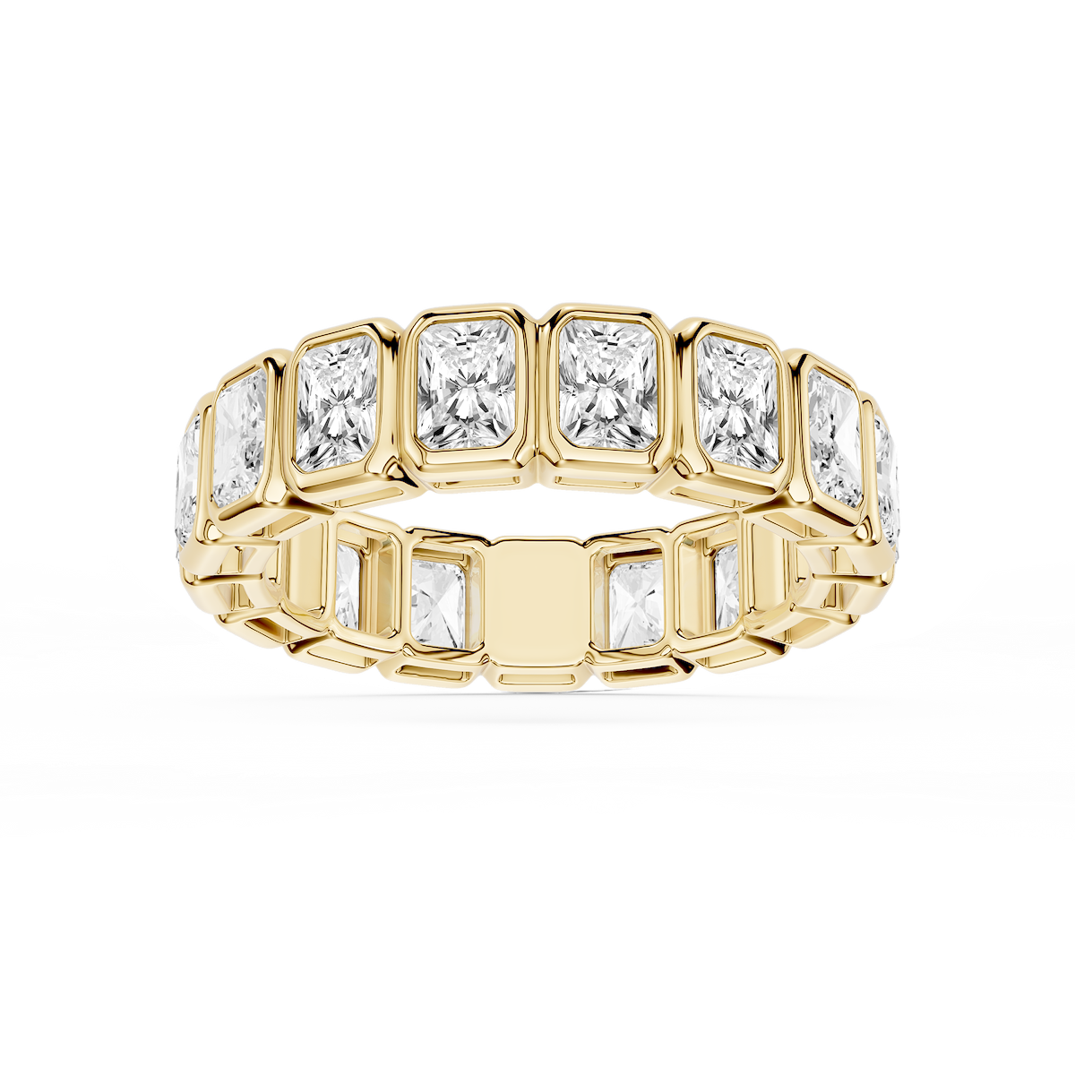 Tess Radiant Lab Grown Diamond Bezel Eternity Band