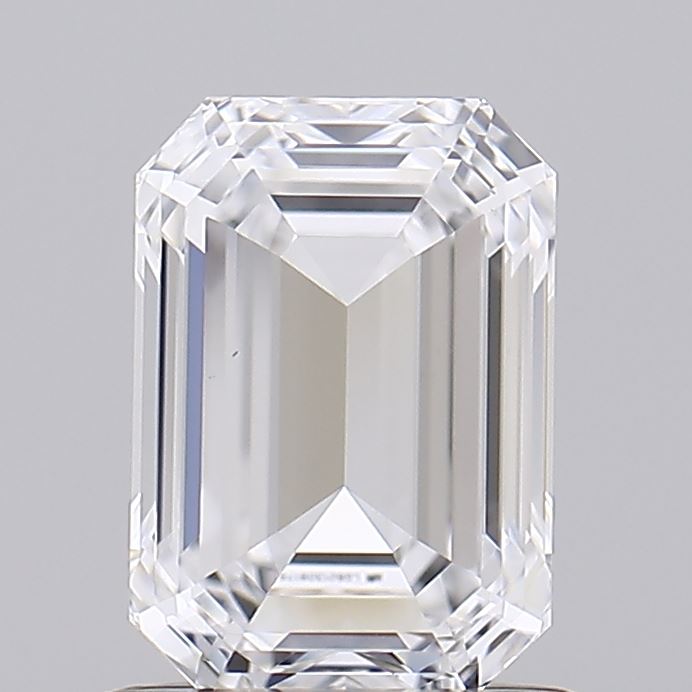 1.03 Carat Emerald Shaped, Ideal Cut, D Color, VS1 Clarity, IGI Certified Lab Grown Diamond