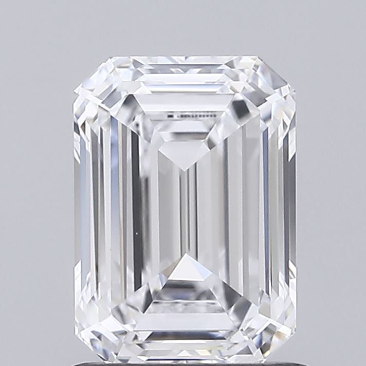 1.06 Carat Emerald Shaped, Ideal Cut, D Color, VVS1 Clarity, IGI Certified Lab Grown Diamond