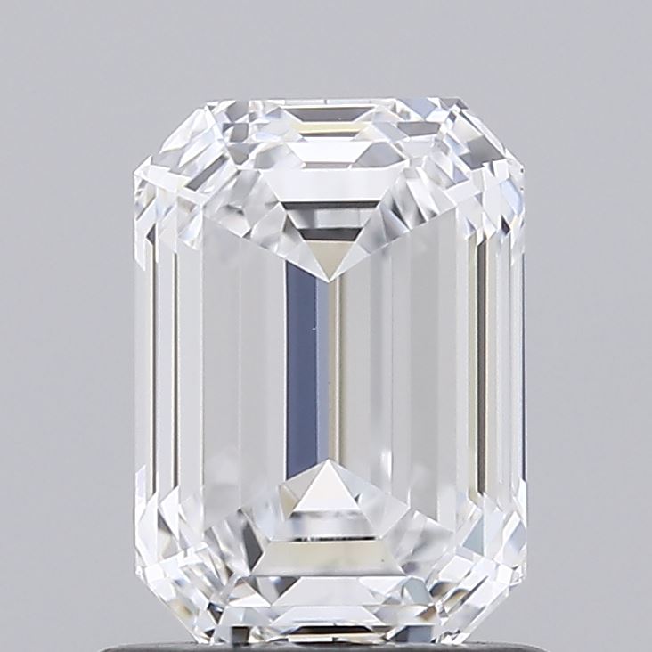 1.05 Carat Emerald Shaped, Ideal Cut, D Color, VVS1 Clarity, IGI Certified Lab Grown Diamond