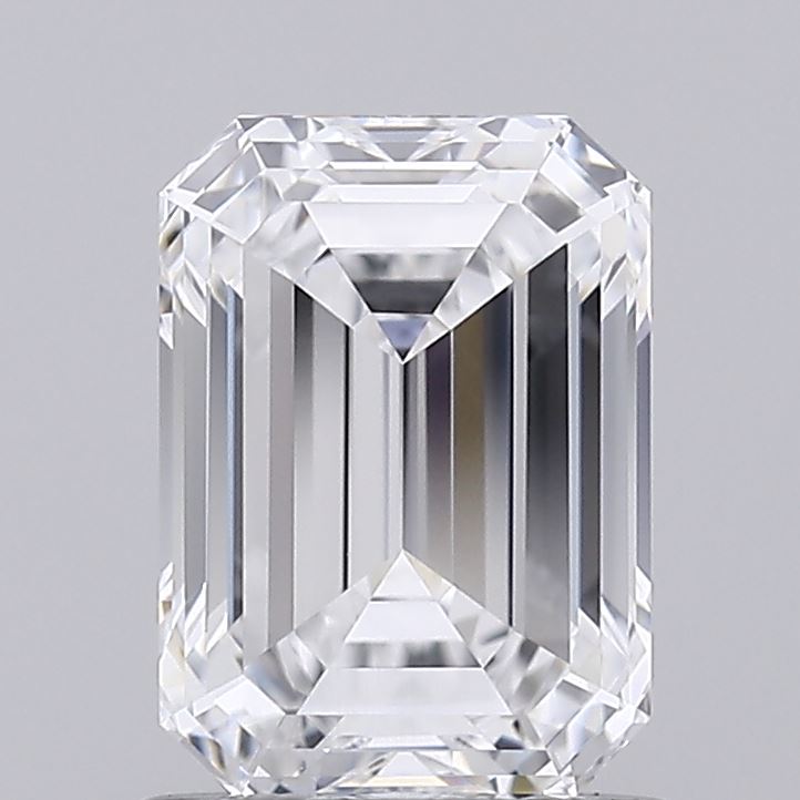 1.08 Carat Emerald Shaped, Ideal Cut, D Color, VS1 Clarity, IGI Certified Lab Grown Diamond