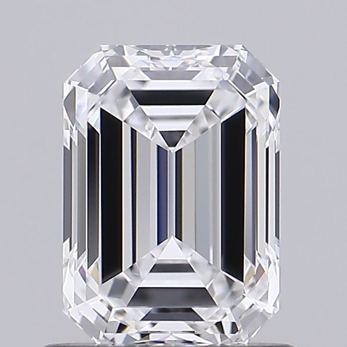 1.03 Carat Emerald Shaped, Ideal Cut, D Color, VVS1 Clarity, IGI Certified Lab Grown Diamond