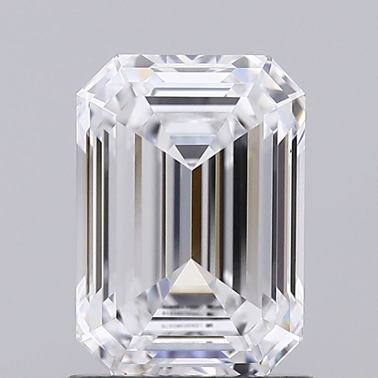 1.46 Carat Emerald Shaped, Ideal Cut, D Color, VVS1 Clarity, IGI Certified Lab Grown Diamond