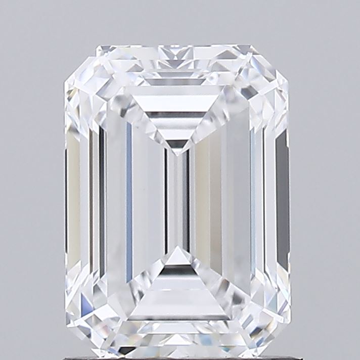 1.51 Carat Emerald Shaped, Ideal Cut, D Color, IF Clarity, IGI Certified Lab Grown Diamond