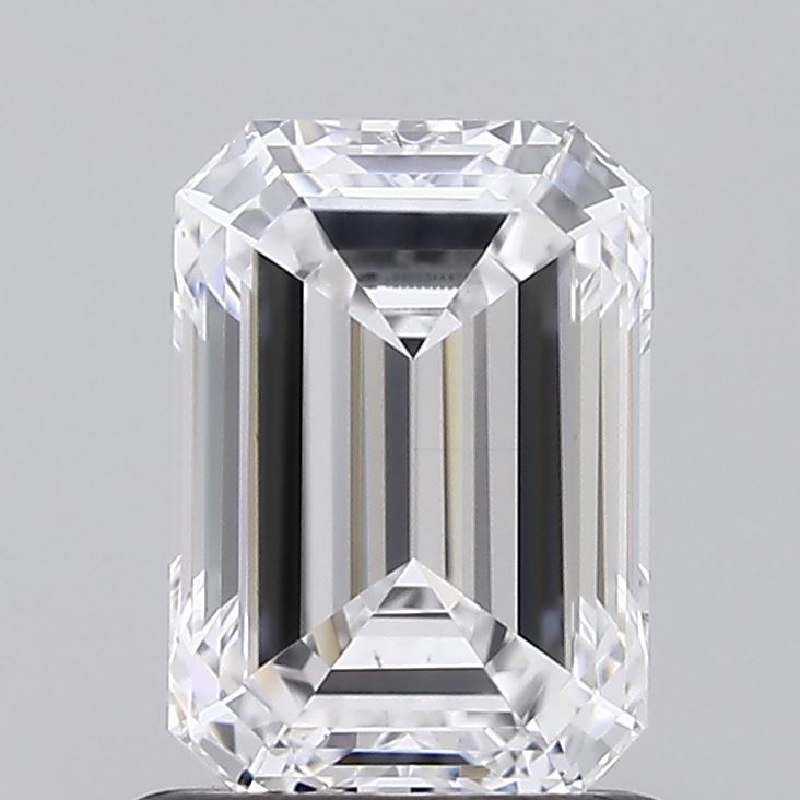 1.08 Carat Emerald Shaped, Ideal Cut, D Color, VVS2 Clarity, IGI Certified Lab Grown Diamond