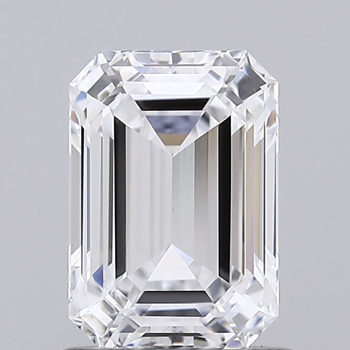 1.08 Carat Emerald Shaped, Excellent Cut, D Color, VS1 Clarity, IGI Certified Lab Grown Diamond