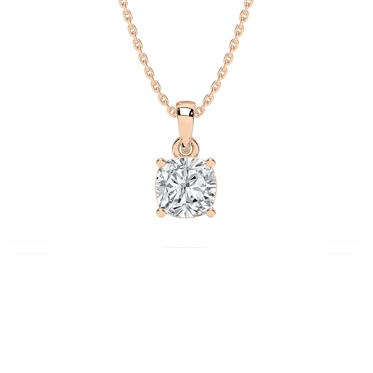 Timeless Cushion Solitaire Pendant