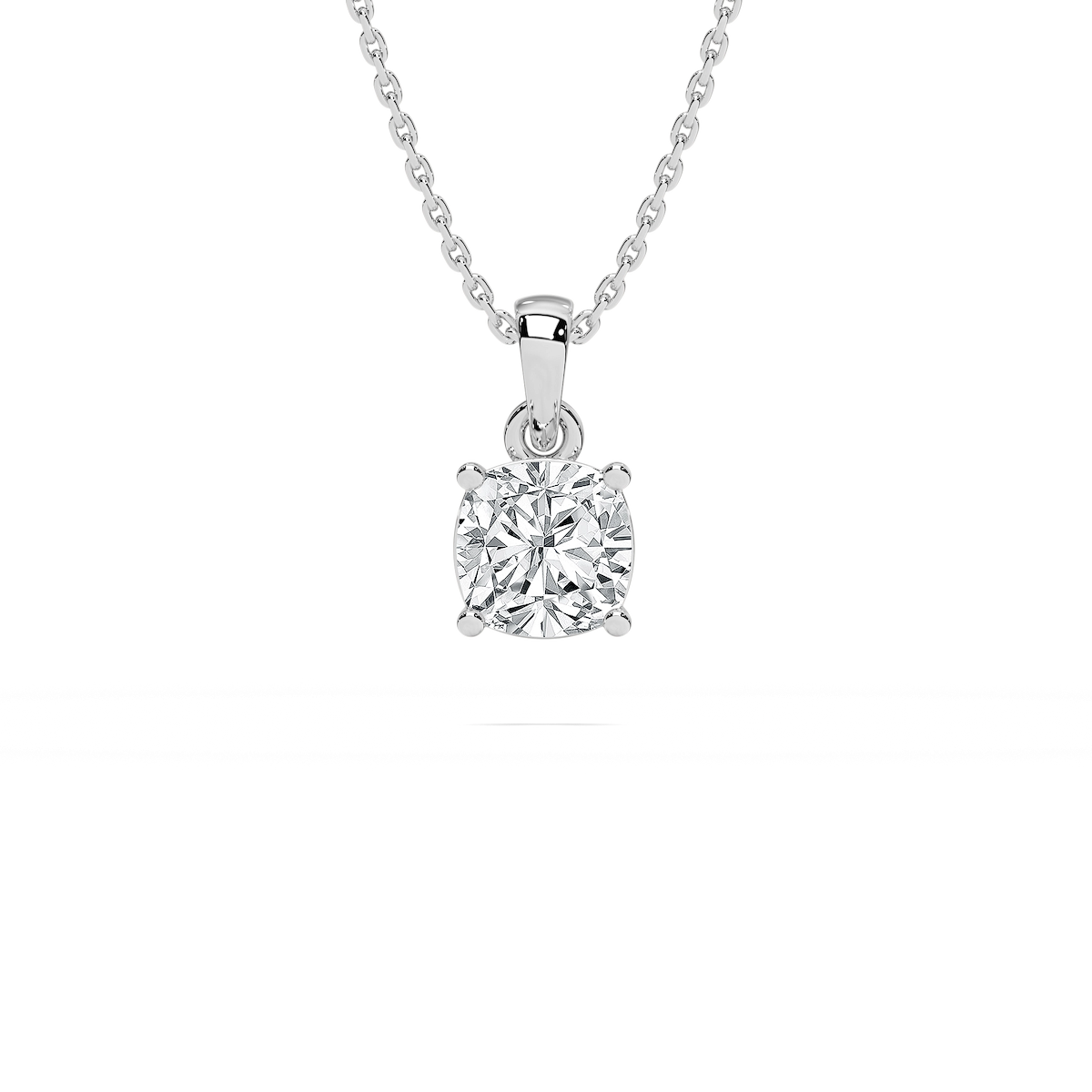 Timeless Cushion Solitaire Pendant