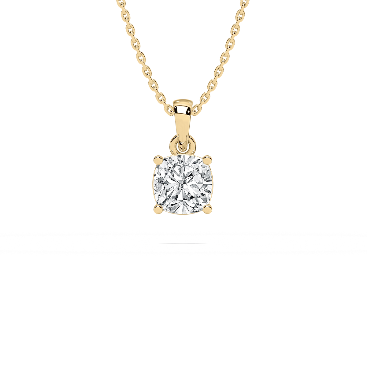 Timeless Cushion Solitaire Pendant