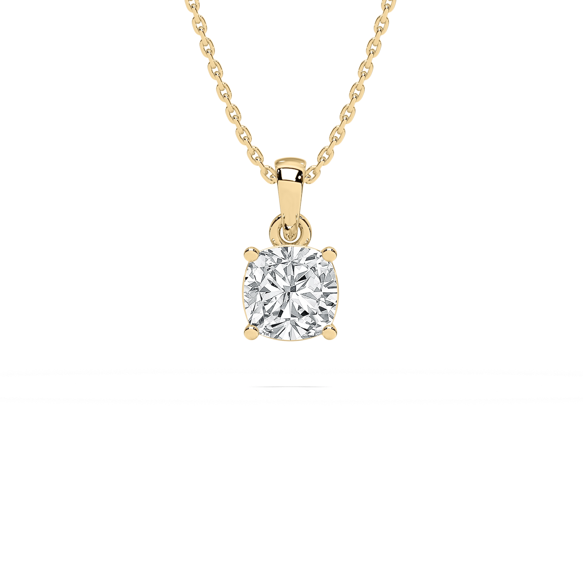 Timeless Cushion Solitaire Pendant