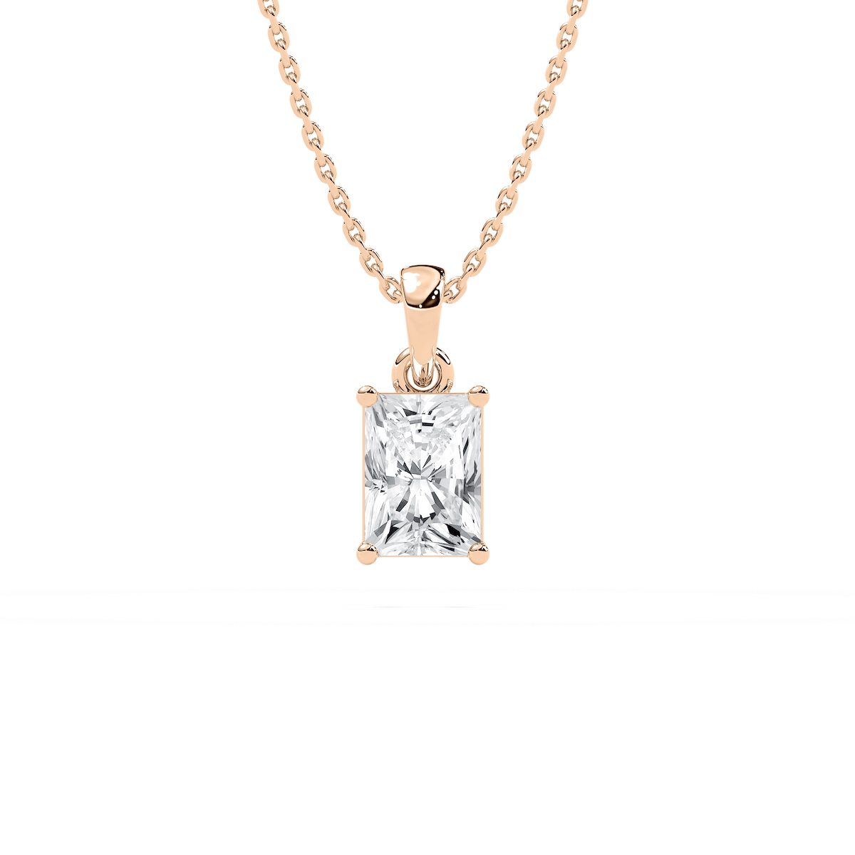 Timeless Radiant Solitaire Pendant