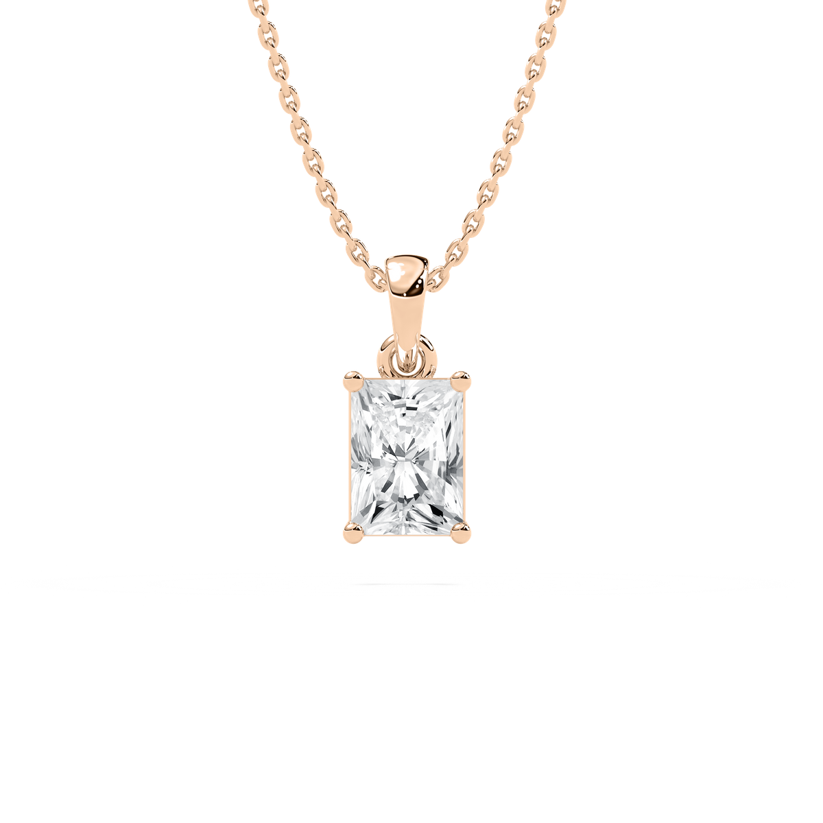 Timeless Radiant Solitaire Pendant