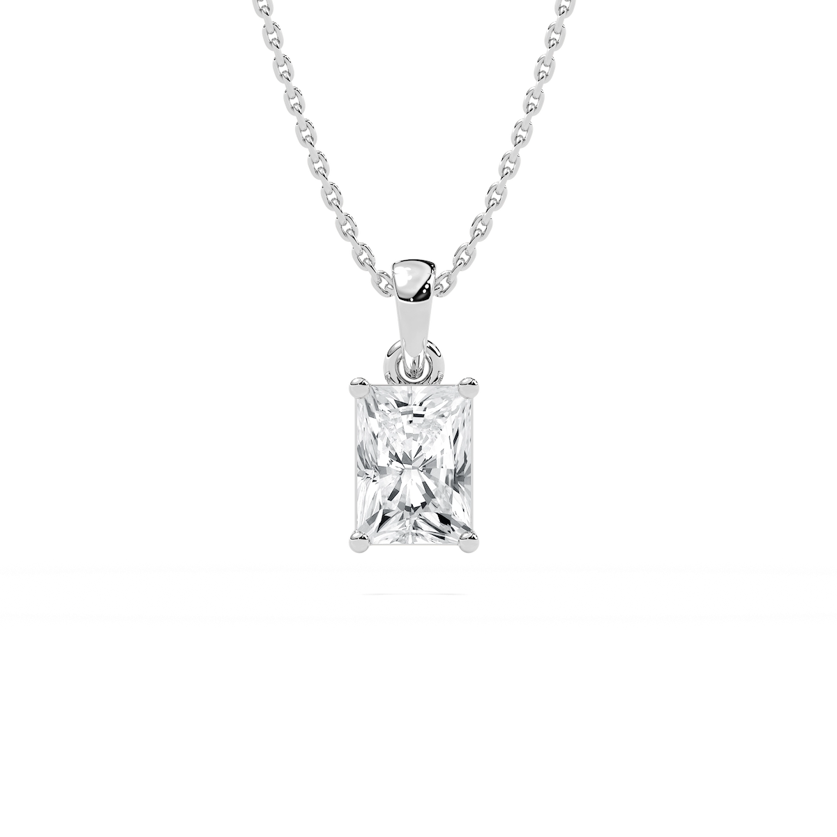 Timeless Radiant Solitaire Pendant