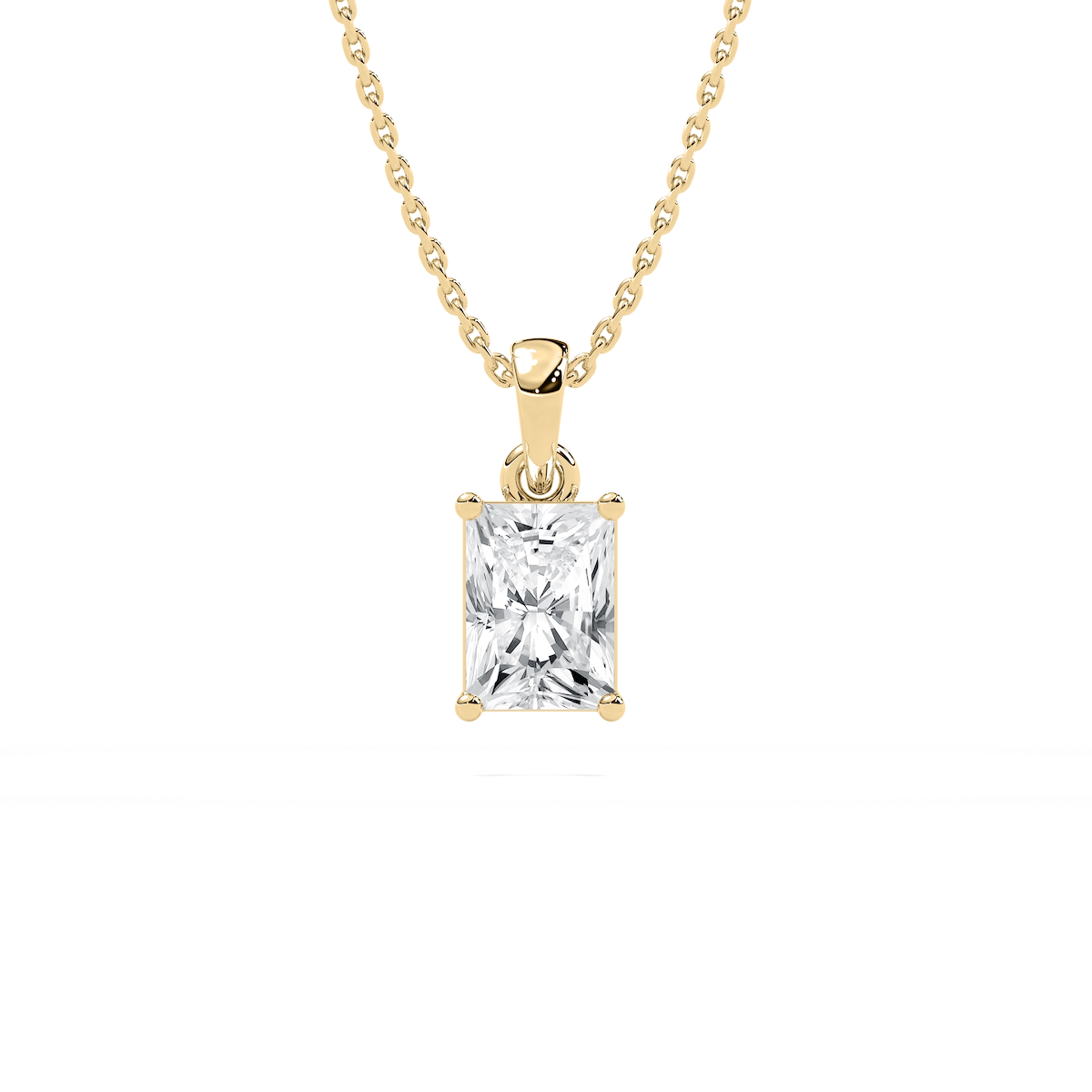 Timeless Radiant Solitaire Pendant