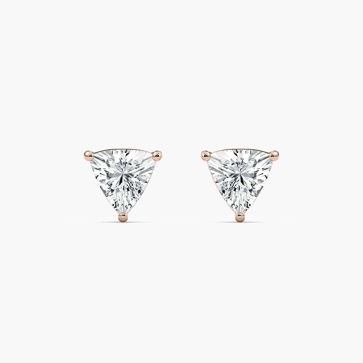 2/5 ctw Trillion Lab Grown Diamond Stud Earrings