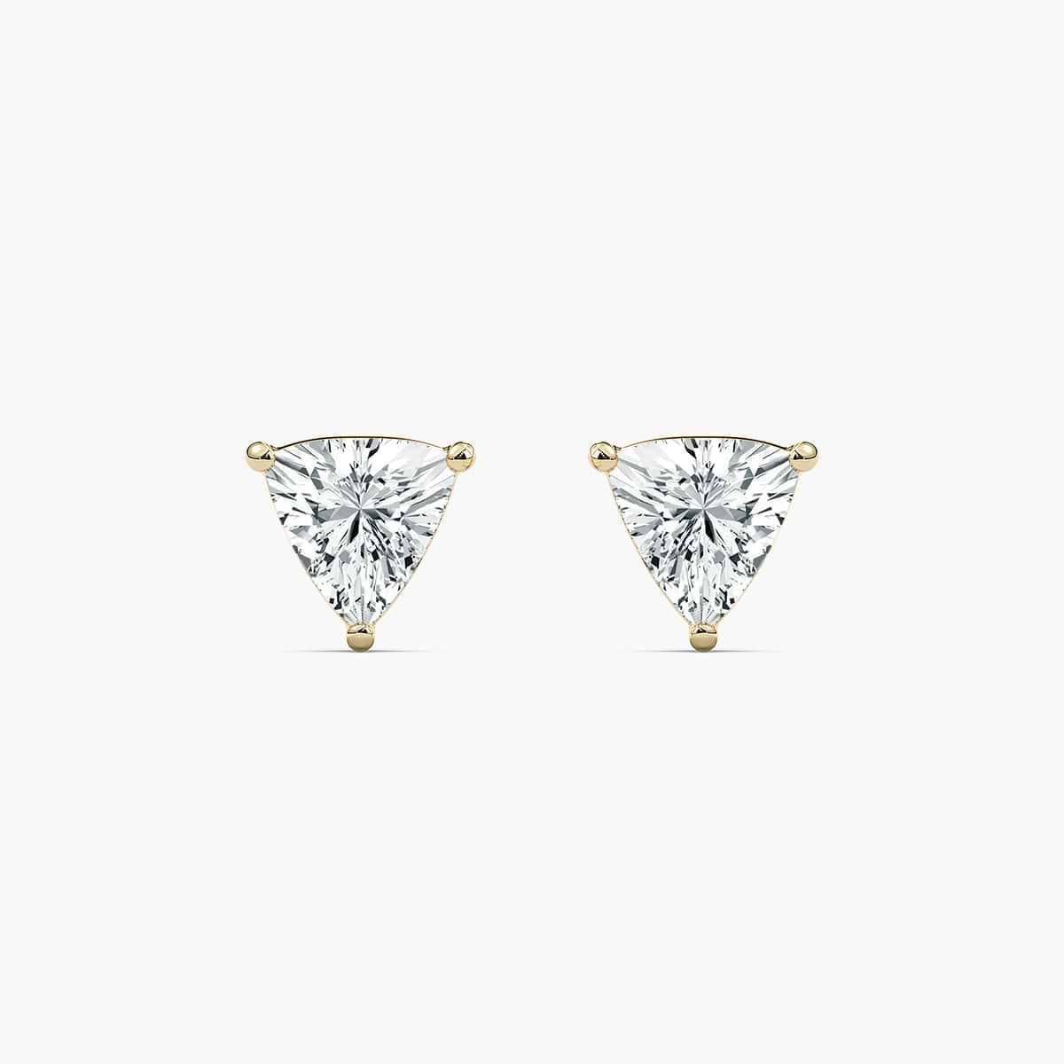 2/5 ctw Trillion Lab Grown Diamond Stud Earrings