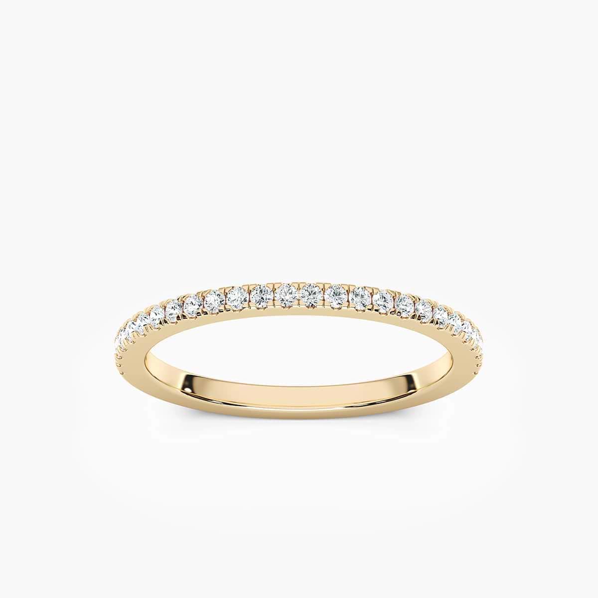 Liv 1/5 ctw Round Lab Grown Diamond Pave Wedding Band