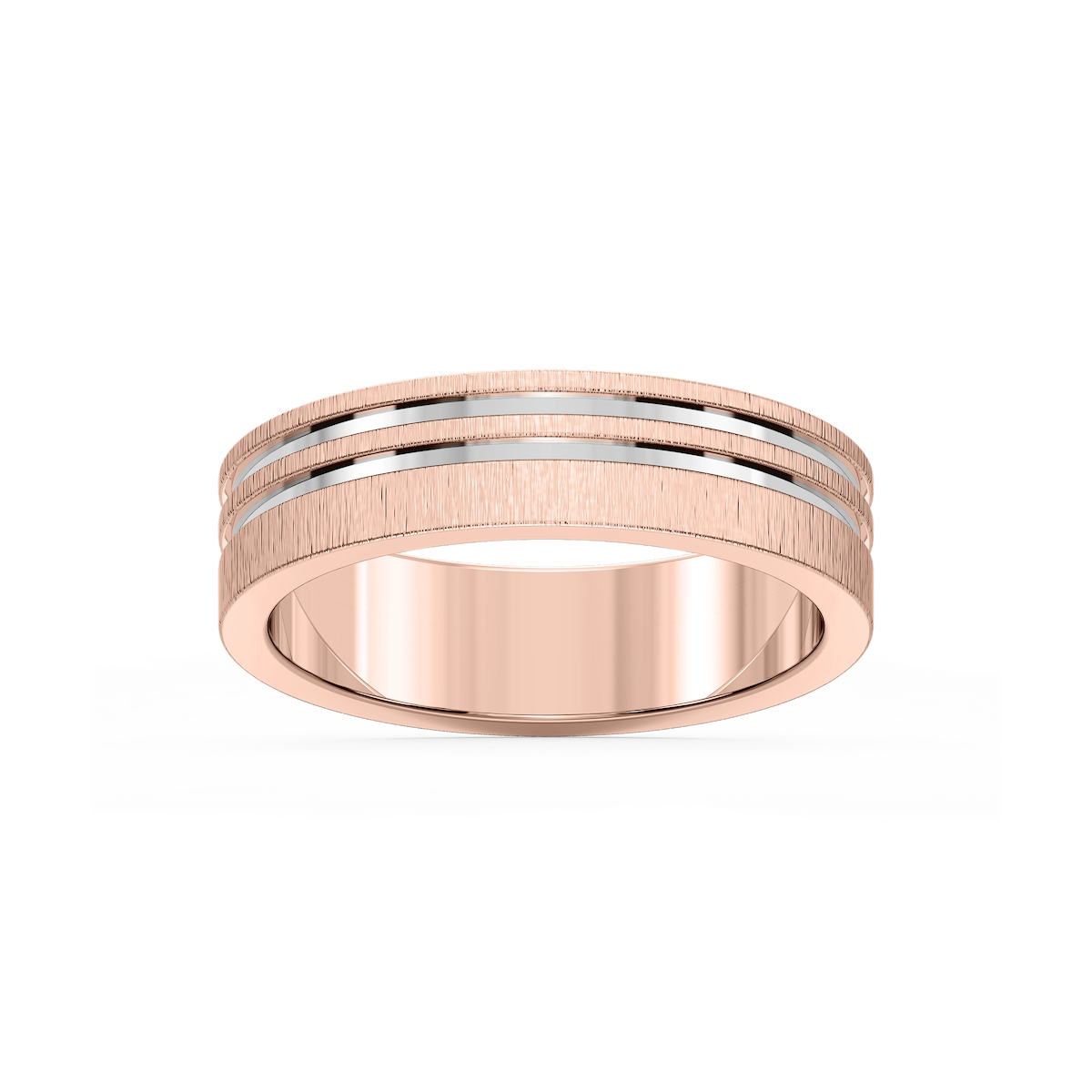 Vale 6.00mm Double Grooves Plain Metal Band