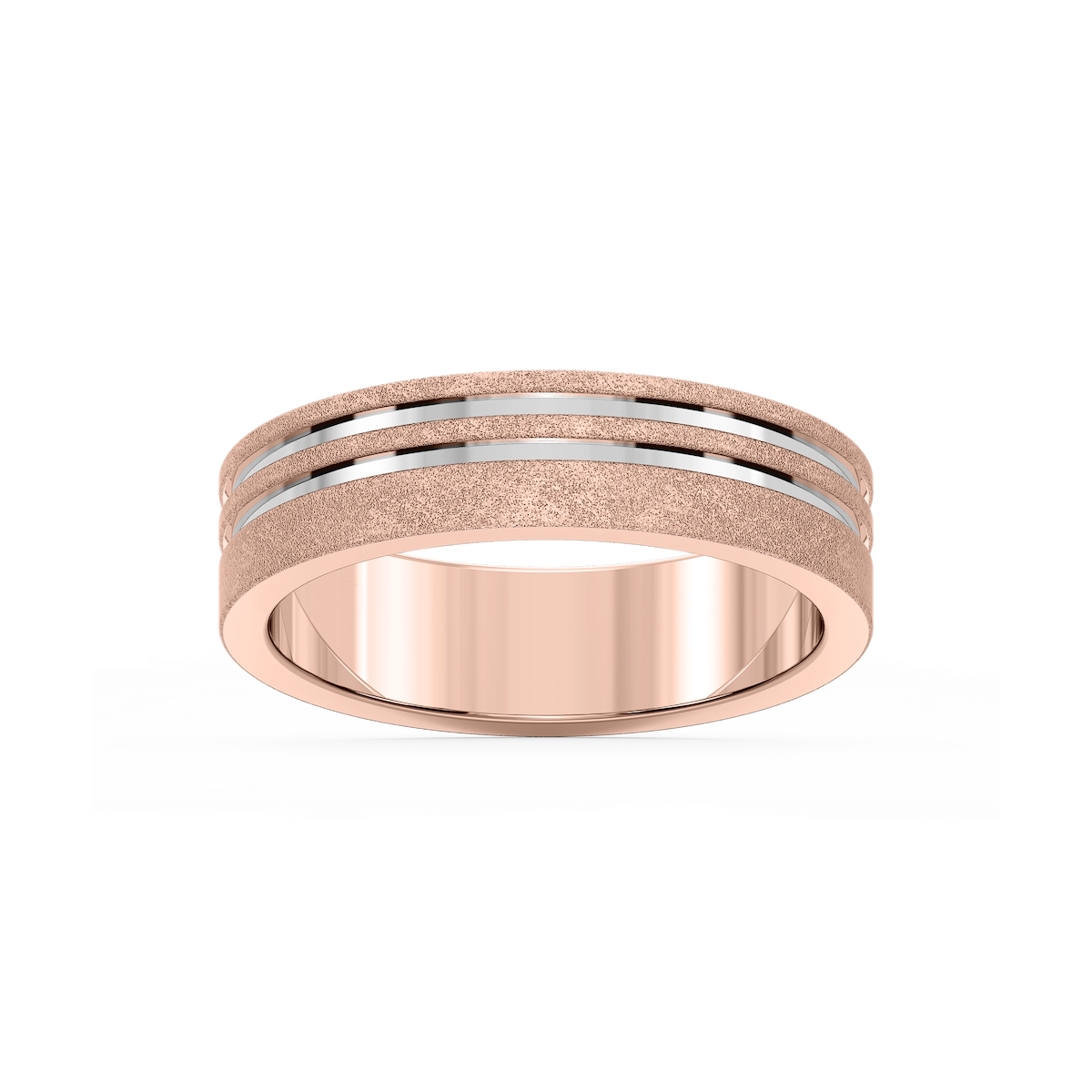 Vale 6.00mm Double Grooves Plain Metal Band