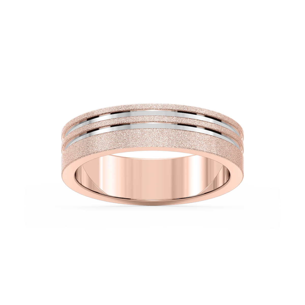 Vale 6.00mm Double Grooves Plain Metal Band
