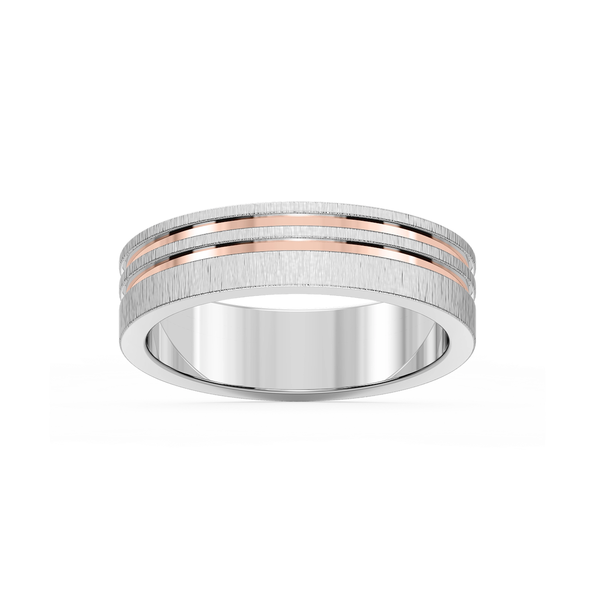 Vale 6.00mm Double Grooves Plain Metal Band