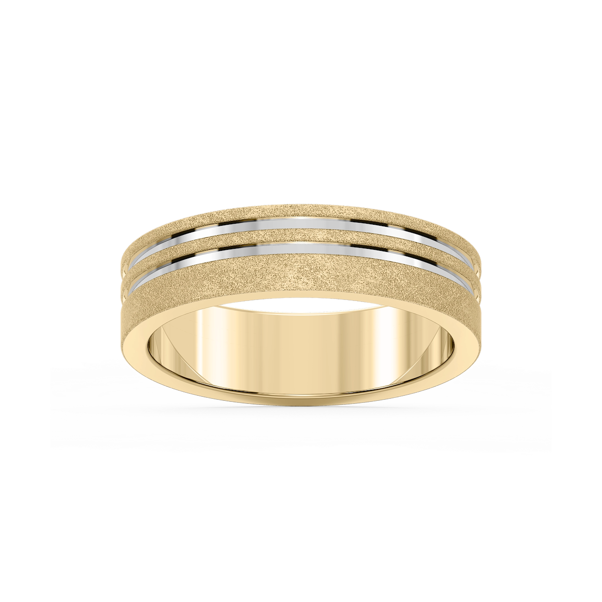 Vale 6.00mm Double Grooves Plain Metal Band