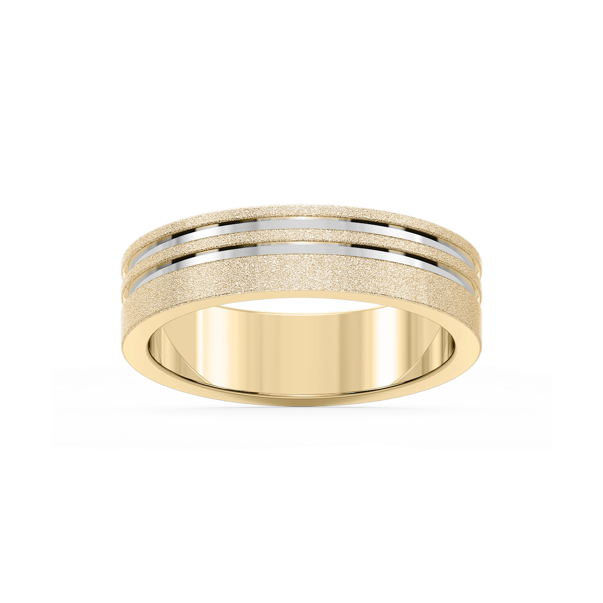 Vale 6.00mm Double Grooves Plain Metal Band