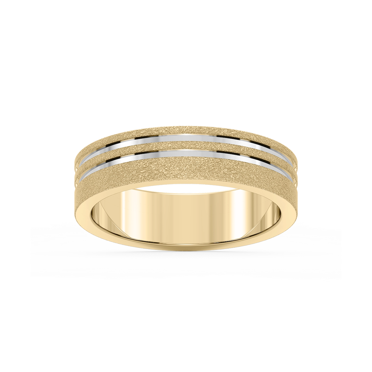 Vale 6.00mm Double Grooves Plain Metal Band