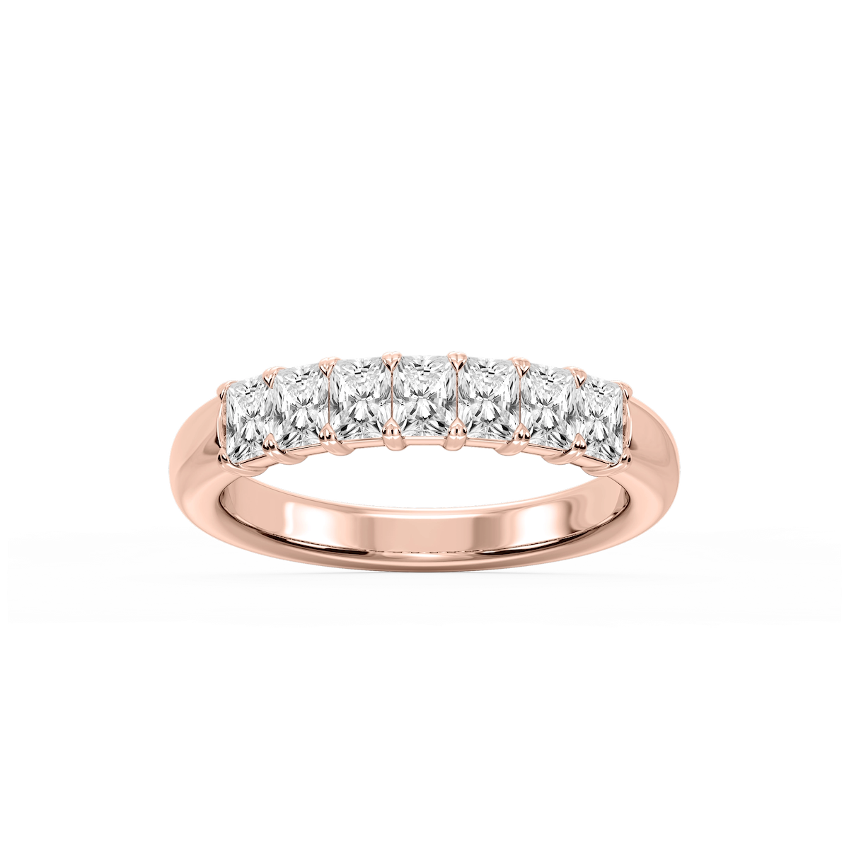 Valerie Radiant Lab Grown Diamond 7-Stone V-Prong Anniversary Band