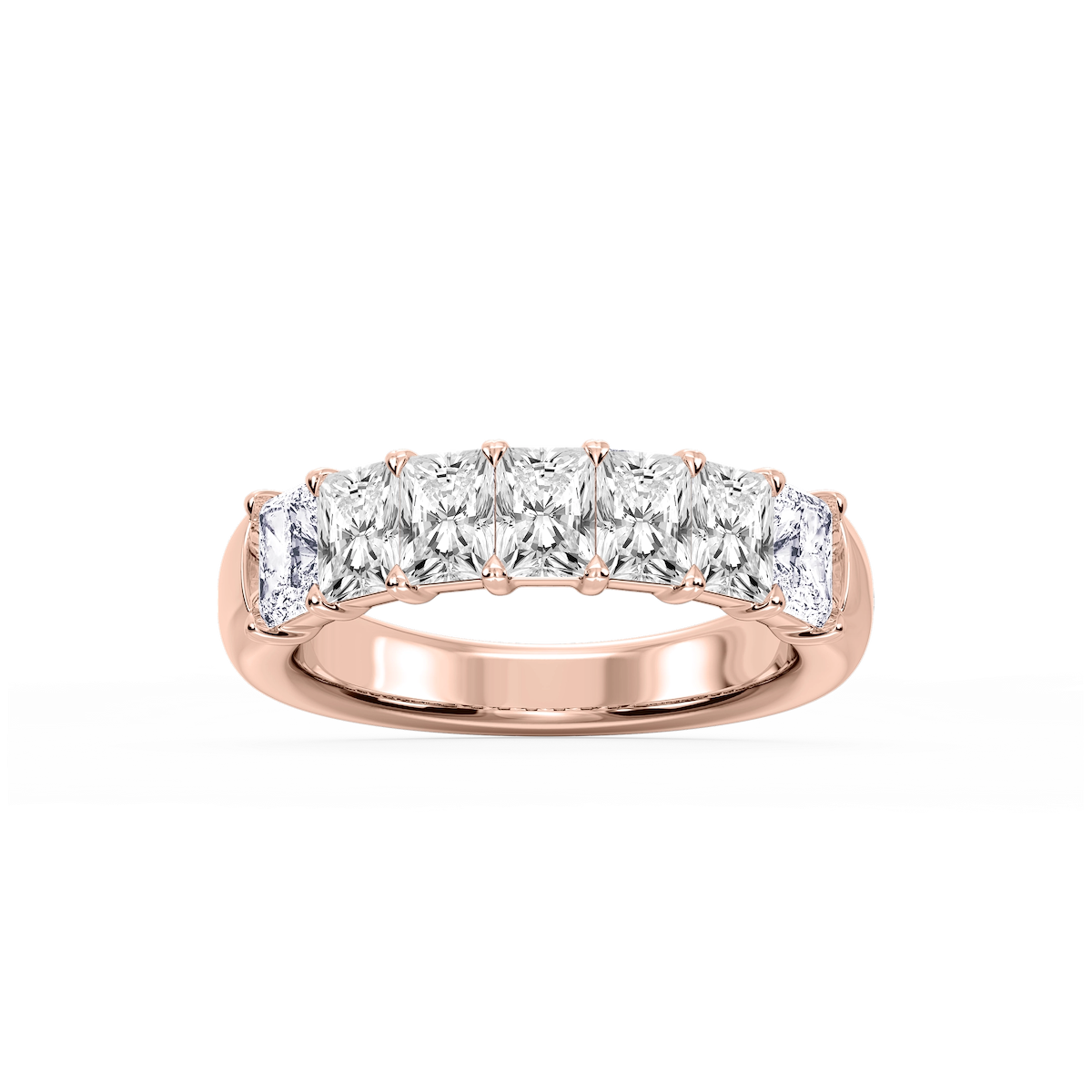 Valerie Radiant Lab Grown Diamond 7-Stone V-Prong Anniversary Band